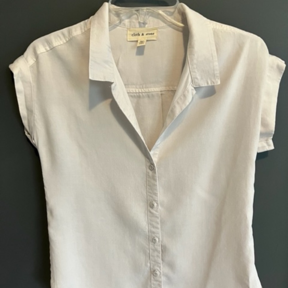 Cloth & Stone Short Sleeve Blouse, XXS